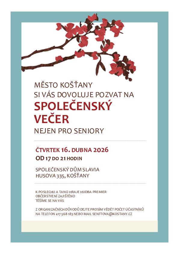 Pozvánka taneční večer 