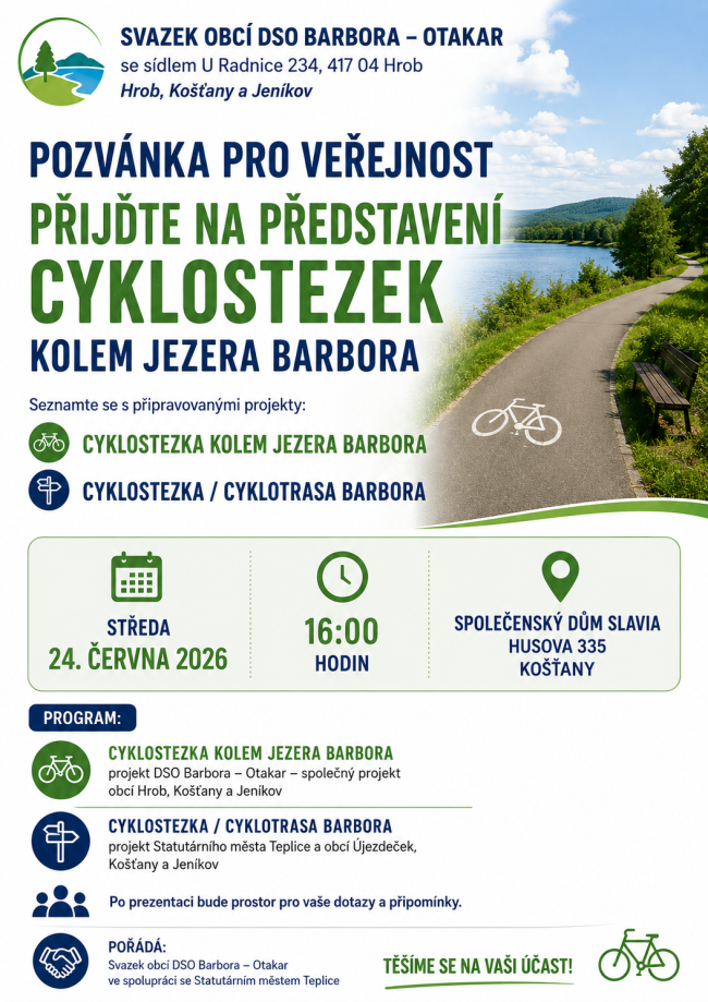 Pozvánka cykloprojekty Barbora